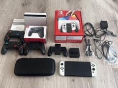 Switch 有機ELモデル　ホワイト　本体　周辺機器セット　プロコンのサムネイル
