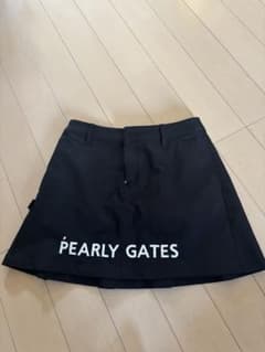 PEARLY GATES 黒 プリーツスカートMのサムネイル