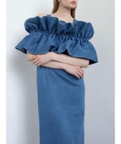 Katrin TOKYO frill denim onepiece - メルカリ