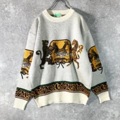 ALTRO SPORTS　派手 奇抜 ハイゲージニット トラ キリン アニマル柄