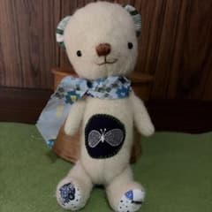 ミナペルホネンハンドメイド ぬいぐるみ クマ 蝶々モチーフ - メルカリ