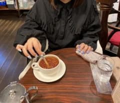 merryjenny 黒 襟付きブラウスのサムネイル