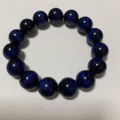 【青虎目】ブルータイガーアイ　14mm ブレスレットのサムネイル