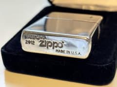 Zippo/ライター/2012年/スターリングシルバー/サファイア/箱付/純銀 
