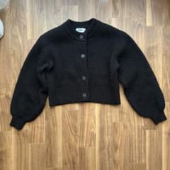 AZUL BY MOUSSY ショートクールカーディガン ブラック Fのサムネイル