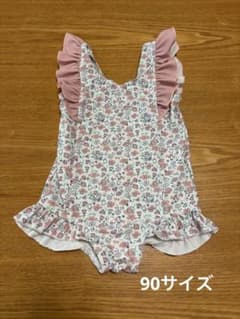 バースデイ水着 90cm 花柄 フリルのサムネイル