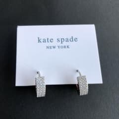 kate spade ストーン付きフープピアス - メルカリ