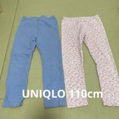 レギンスセット 青・花柄 110cmのサムネイル