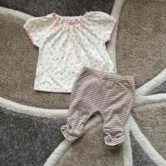 値下げ 半袖Tシャツ ７部丈ズボン 60〜70㎝のサムネイル