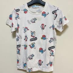 アイムドラエモン 総柄 Ｔシャツ クルーネック 半袖 130 白 綿 日常のサムネイル