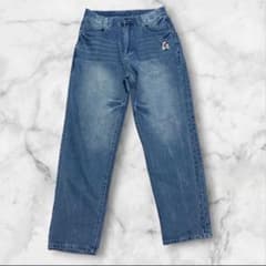 ECKO UNLTD Ecco Denim W32 Embroidered Logo Straight Leg Vintage Faded Jeans