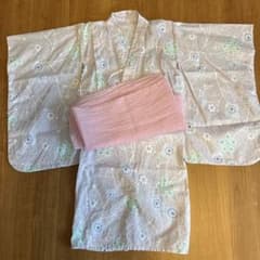 120センチ　3点薄紫浴衣のサムネイル