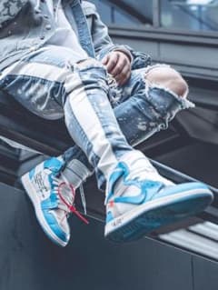 Lakenzie DISTRESSED TRACK DENIM SPLATTERのサムネイル