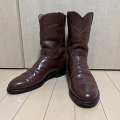 Justinジャスティンブーツ　ペコスウエスタンブーツ 8D USA製　ブラウン Justinジャスティンブーツ ペコスウエスタンブーツ 8D USA製 ブラウン