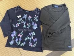 【お買い得‼︎】アナスイミニ 長袖トップス 2枚セット(90cm)のサムネイル