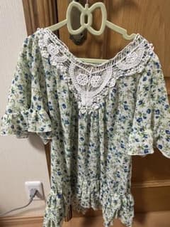 花柄　ポンチョ風チュニックのサムネイル