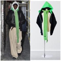 MERYLL ROGGE メリルロッゲ パーカー風ストール マフラー フーディ MERYLL ROGGE メリルロッゲ パーカー風ストール マフラー フーディ