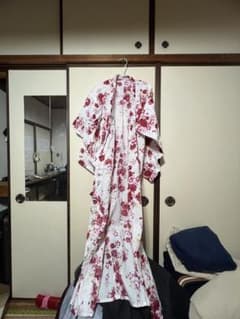 花柄 浴衣 140cm 綿100%のサムネイル