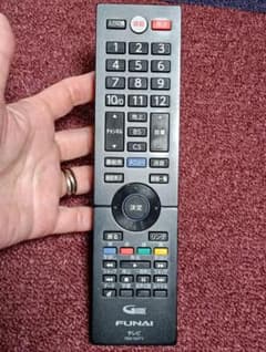 【美品】FUNAI　フナイ　テレビリモコン　FRM−104TVのサムネイル