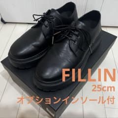 FILLIN UNOS DERBY 25cm オプションインソール付 FILLIN UNOS DERBY 25cm オプションインソール付 - メルカリ