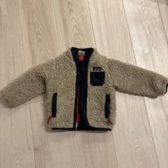 patagonia フリースジャケット 12-18M ベージュ/ネイビーのサムネイル