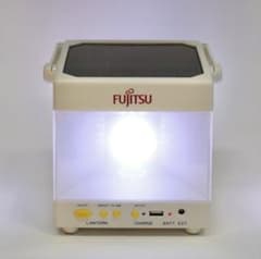 【防災】FUJITSU SolarCubicA-1 ソーラーランタンFMラジオのサムネイル