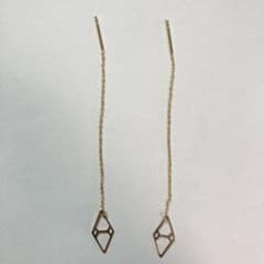 18k 18金　アメリカンピアス　ゴールドのサムネイル