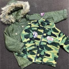 【そうたんmama様専用】ダウン&フリース90cmのサムネイル