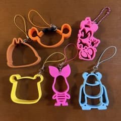 ディズニー キャラクター ラバー ストラップ 6点セットのサムネイル