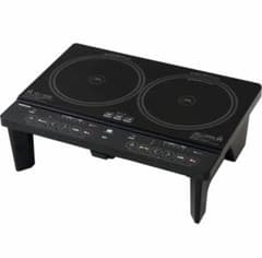 IH クッキングヒーター 2口 脚付き YES-WL1456(B) 山善のサムネイル
