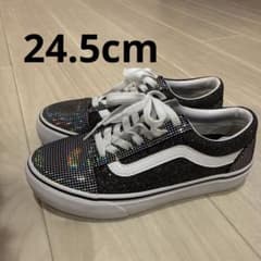 Vans 24.5cm グリッター スニーカー ブラック/ホワイトのサムネイル