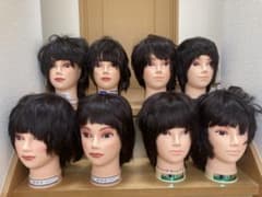 カットウィッグ 8体 美容師 国家試験 中古のサムネイル