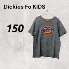 Dickies×F.O.KIDS グレー キッズ150 コラボ半袖ロゴTシャツ