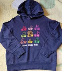 マリオカート ユニクロ UNIQLO パーカー 紺色 140サイズのサムネイル