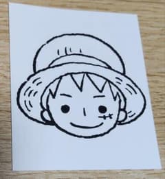 ONEPIECE DAY 26 推しカード ルフィ　塗り絵のサムネイル