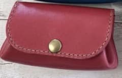 皮　アコーディオンミニ財布のサムネイル