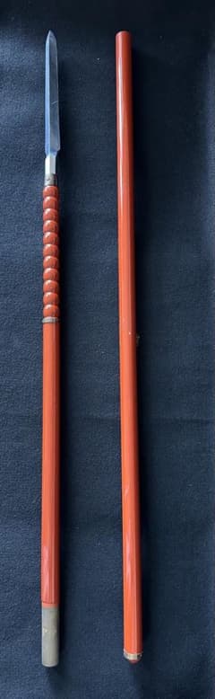 模造槍 二本継ぎ 舞台槍 演劇 踊り用 全長約209cm 小道具 26D25 - メルカリ
