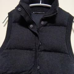 セオリーリュクス高級ダウンベスト 表ウール100%、ダウン90％フェザー