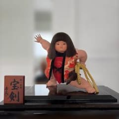 木目込み人形 金太郎人形 with shield 五月人形の武者人形の定番 金