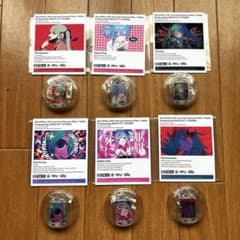 サントリーラベル缶 DECO＊27 初音ミク キーホルダー&ステッカー 全6 