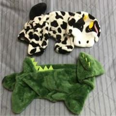 恐竜と牛のコスプレ     超小型犬用のサムネイル