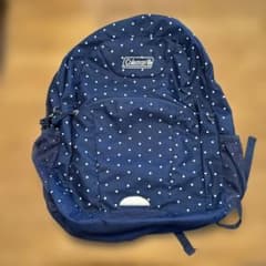 Coleman ネイビー ドット柄 リュックのサムネイル