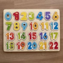 数字　木製　型はめパズルのサムネイル