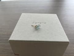 bororo 天然石 シングルピアス　アクアマリン bororo 天然石 シングルピアス アクアマリン - メルカリ