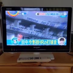 SHARP AQUOS K K5 LC-19K5-W　ホワイト　リモコン付きのサムネイル