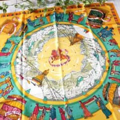 ☘️希少 美品☘️ HERMES マキシツイリー Pavois 船旗 ベージュ