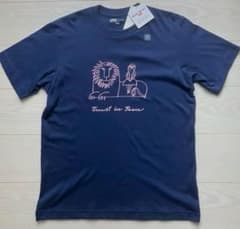 ユニクロ xリサラーソン Tシャツ Mサイズ 男女兼用 ネイビーのサムネイル