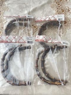 INAZUMA 竹バッグ持ち手 BB-21 焼き焦茶 2本セット×4のサムネイル