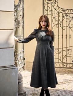 Louise Tweed Dress Mサイズ　herliptoのサムネイル