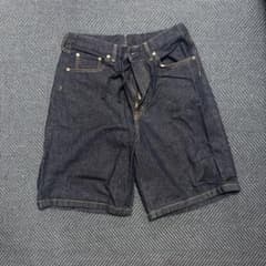 ドローコード付 デニム ショートパンツ ハーフパンツのサムネイル